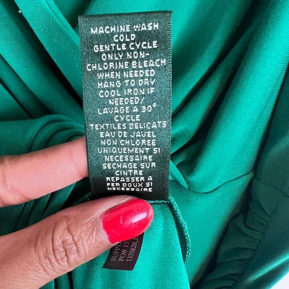 NEW Ralph Lauren Green Knee Length Mini Cocktail Women's Dress Size 8 - Picture 4 of 7